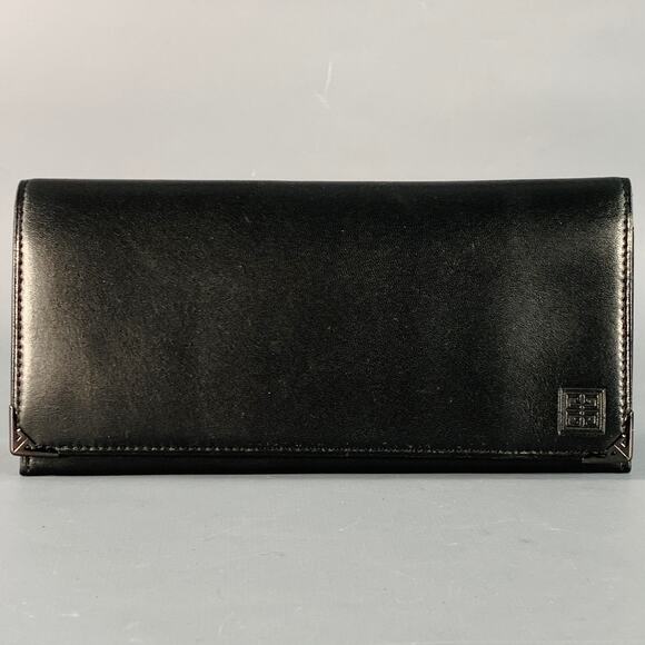GIVENCHY Black Leather Checkbook Wallet - Picture 1 of 4